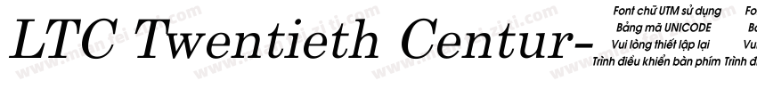 LTC Twentieth Centur字体转换